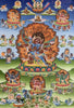 Bardo Shitro Fifty-Eight Wrathful Deities Thangka Painting 88*60 - The Thangka