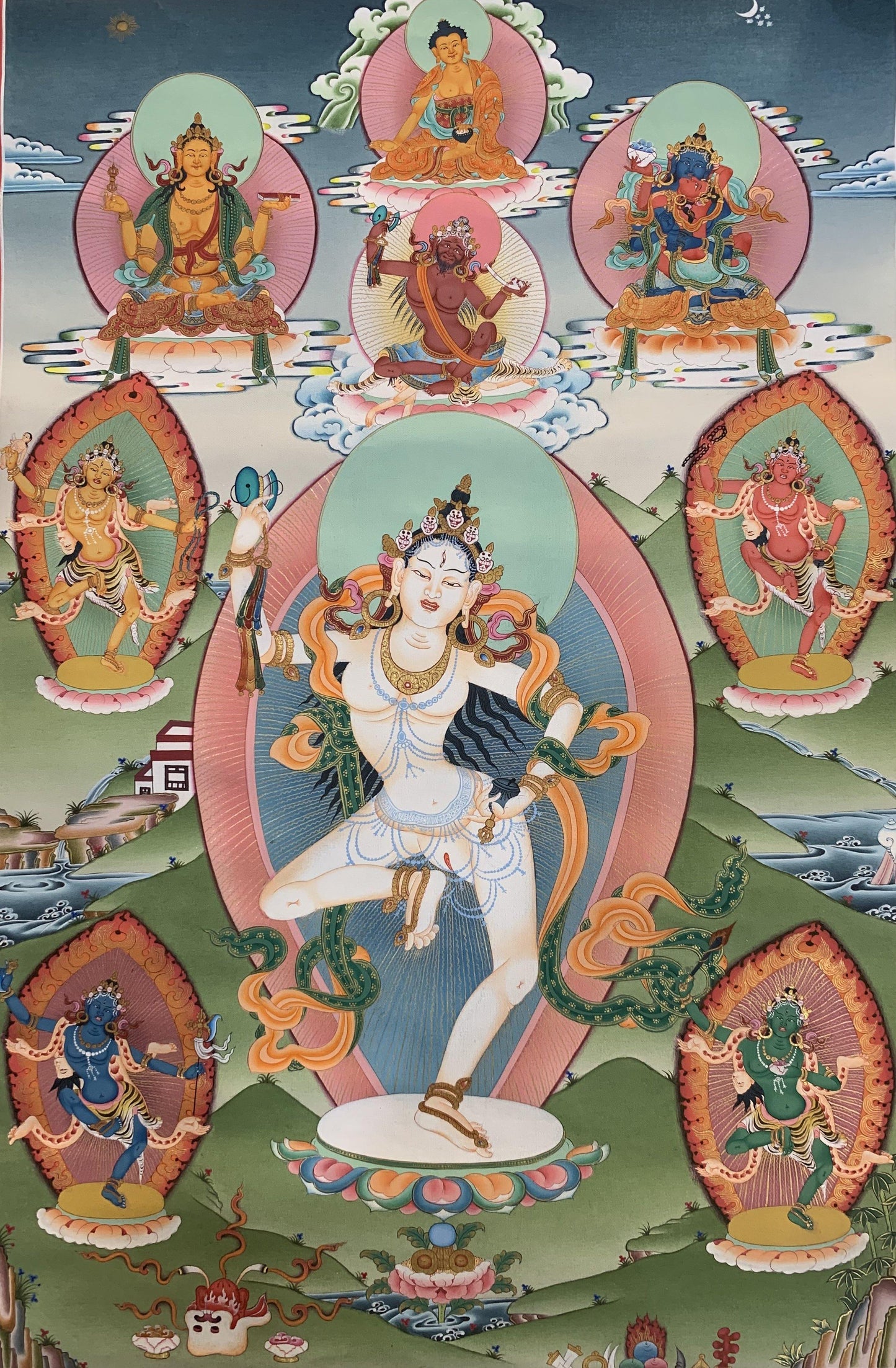 Machik Labdron Thangka Painting 50*33 - The Thangka