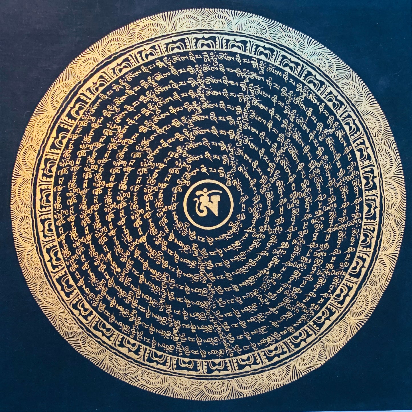 Mantra Mandala Thangka Painting 30*30 - The Thangka
