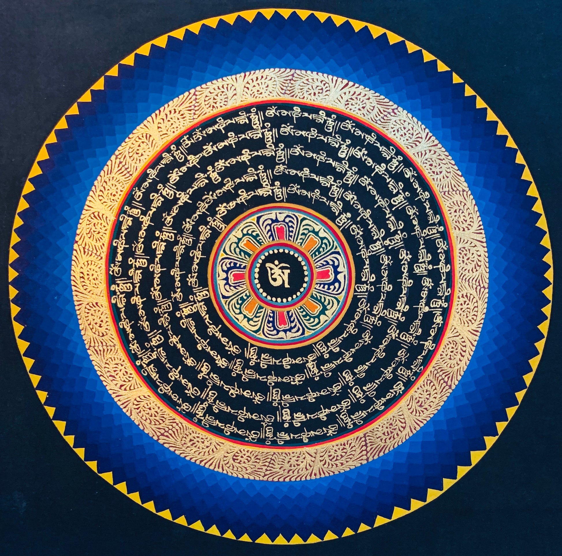 Mantra Mandala Thangka Painting 30*30 - The Thangka