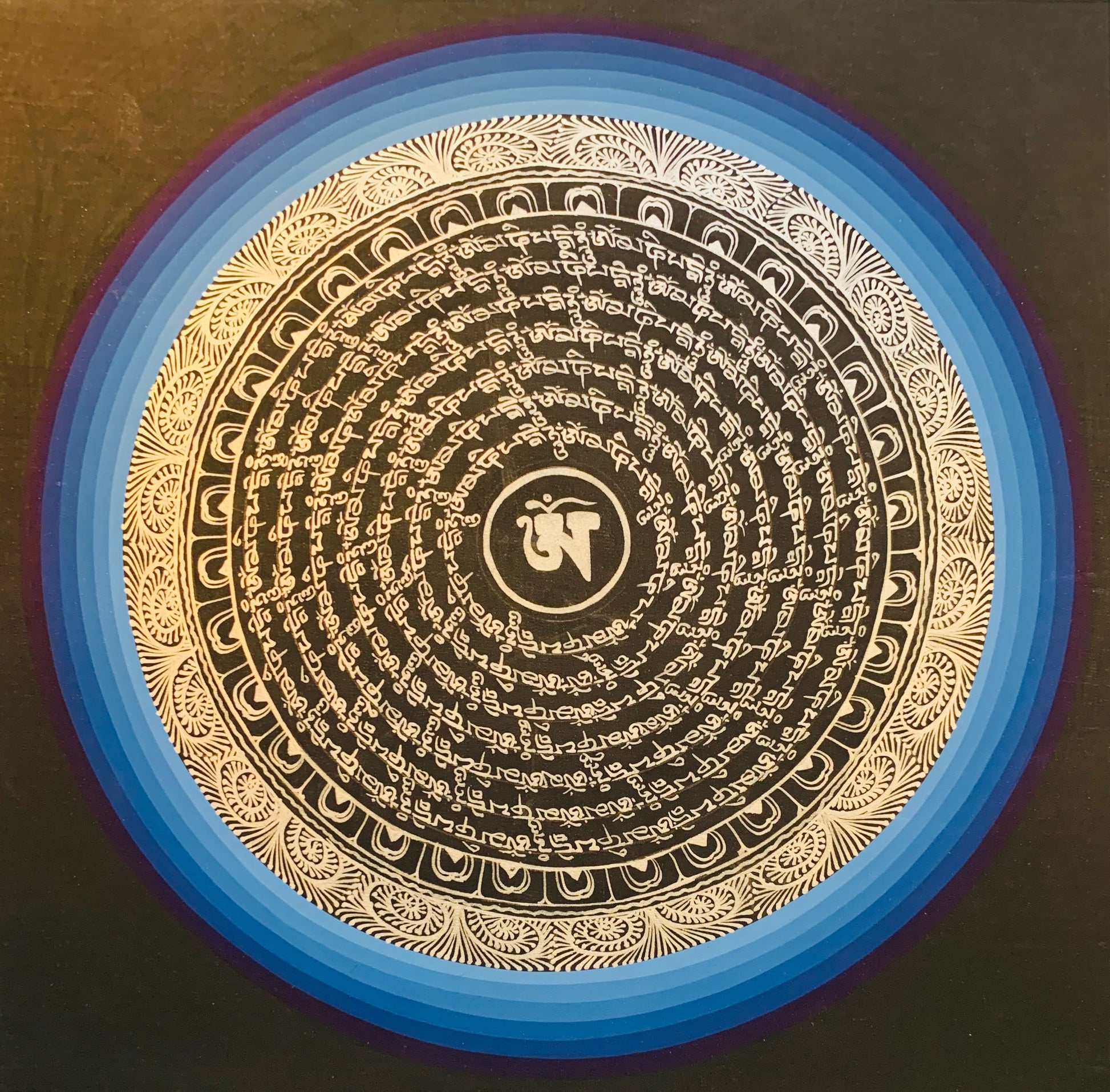 Mantra Mandala Thangka Painting 30*30 - The Thangka