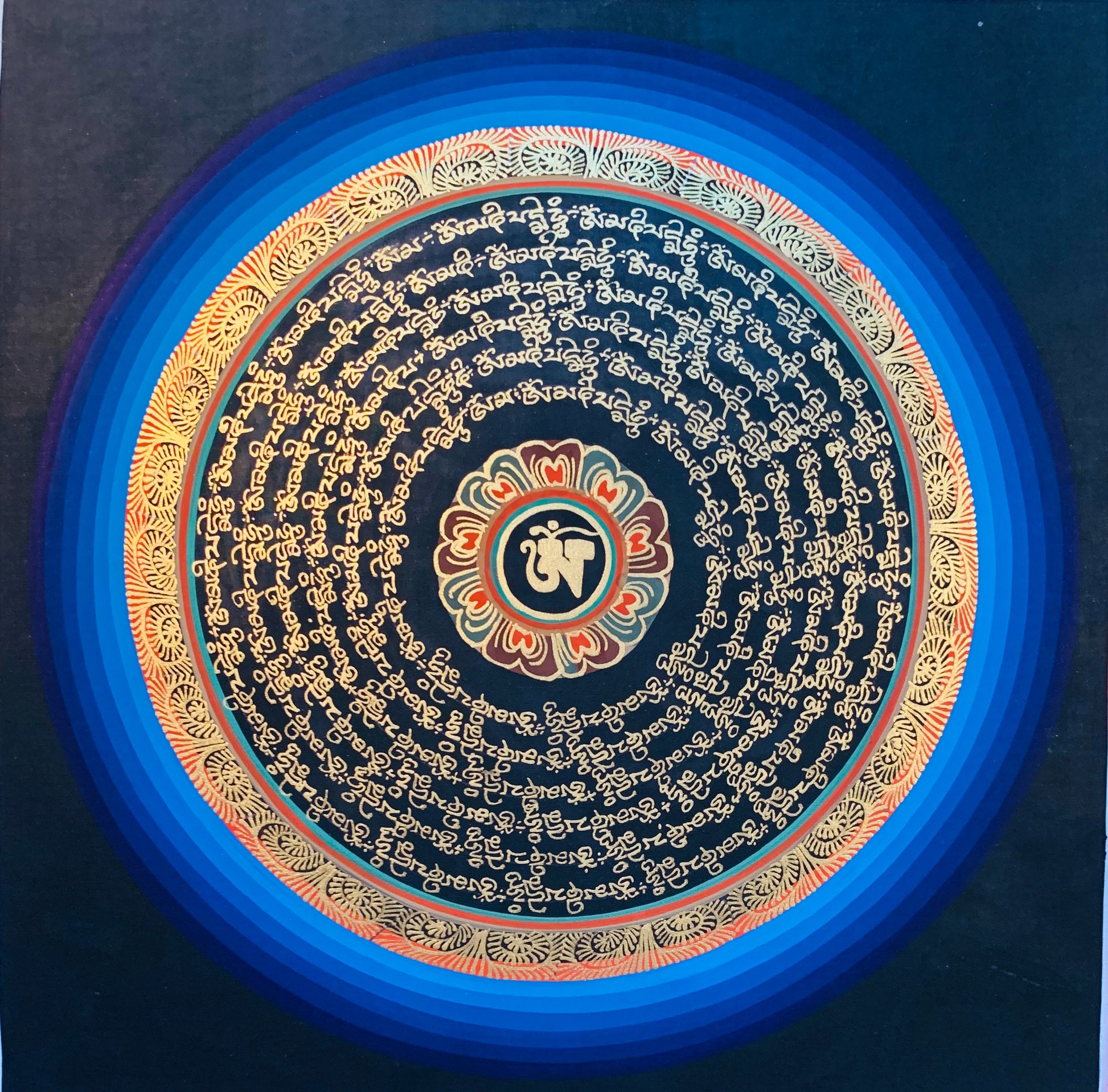 Mantra Mandala Thangka Painting 30*30 - The Thangka