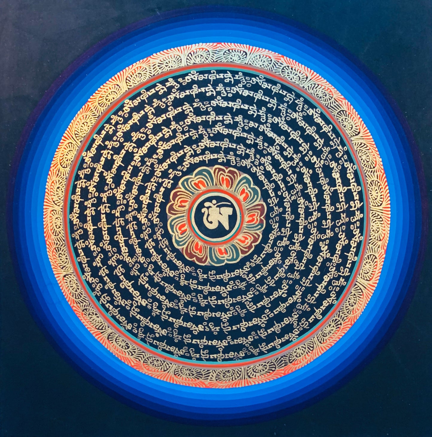 Mantra Mandala Thangka Painting 30*30 - The Thangka