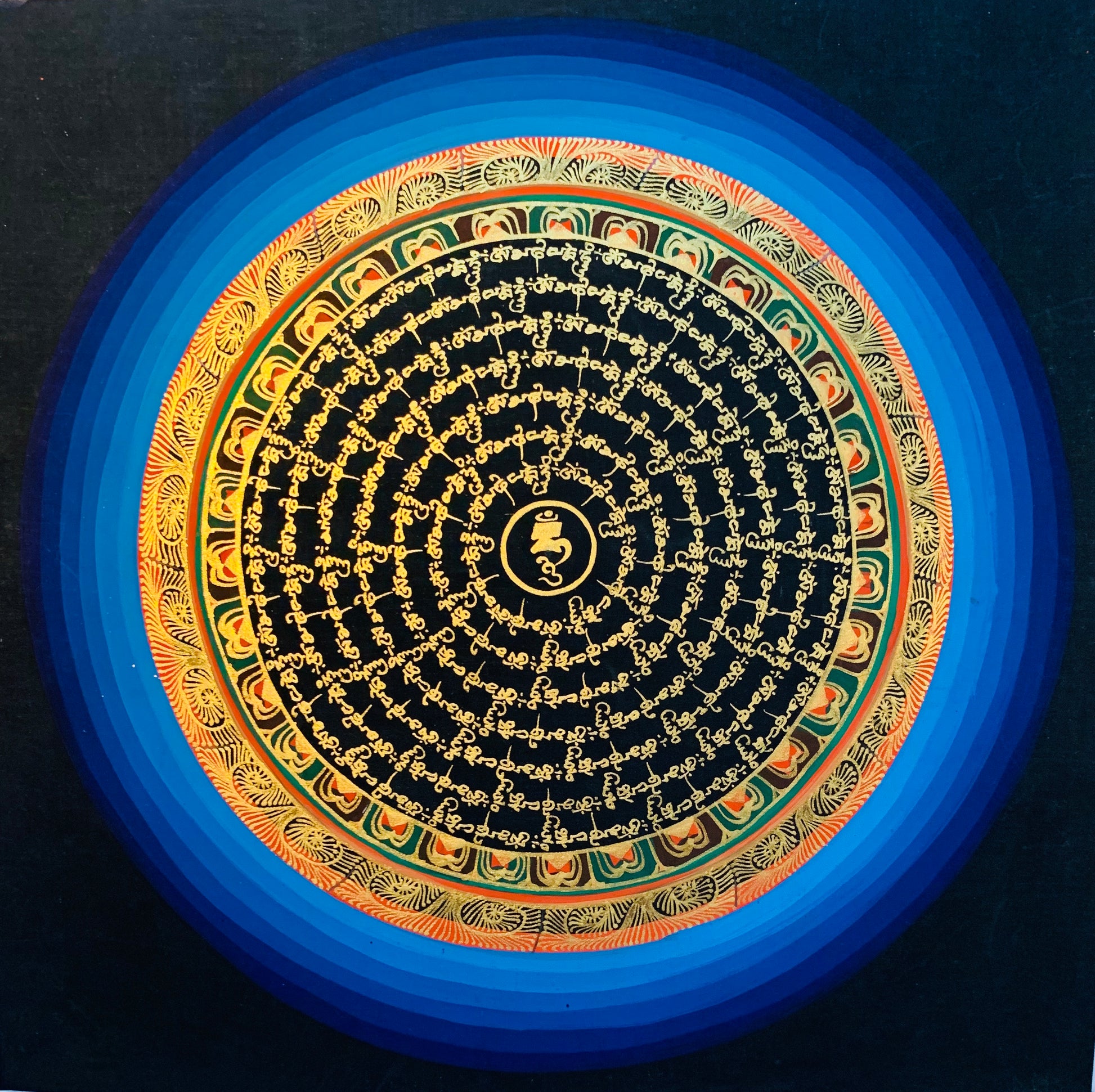 Mantra Mandala Thangka Painting 30*30 - The Thangka