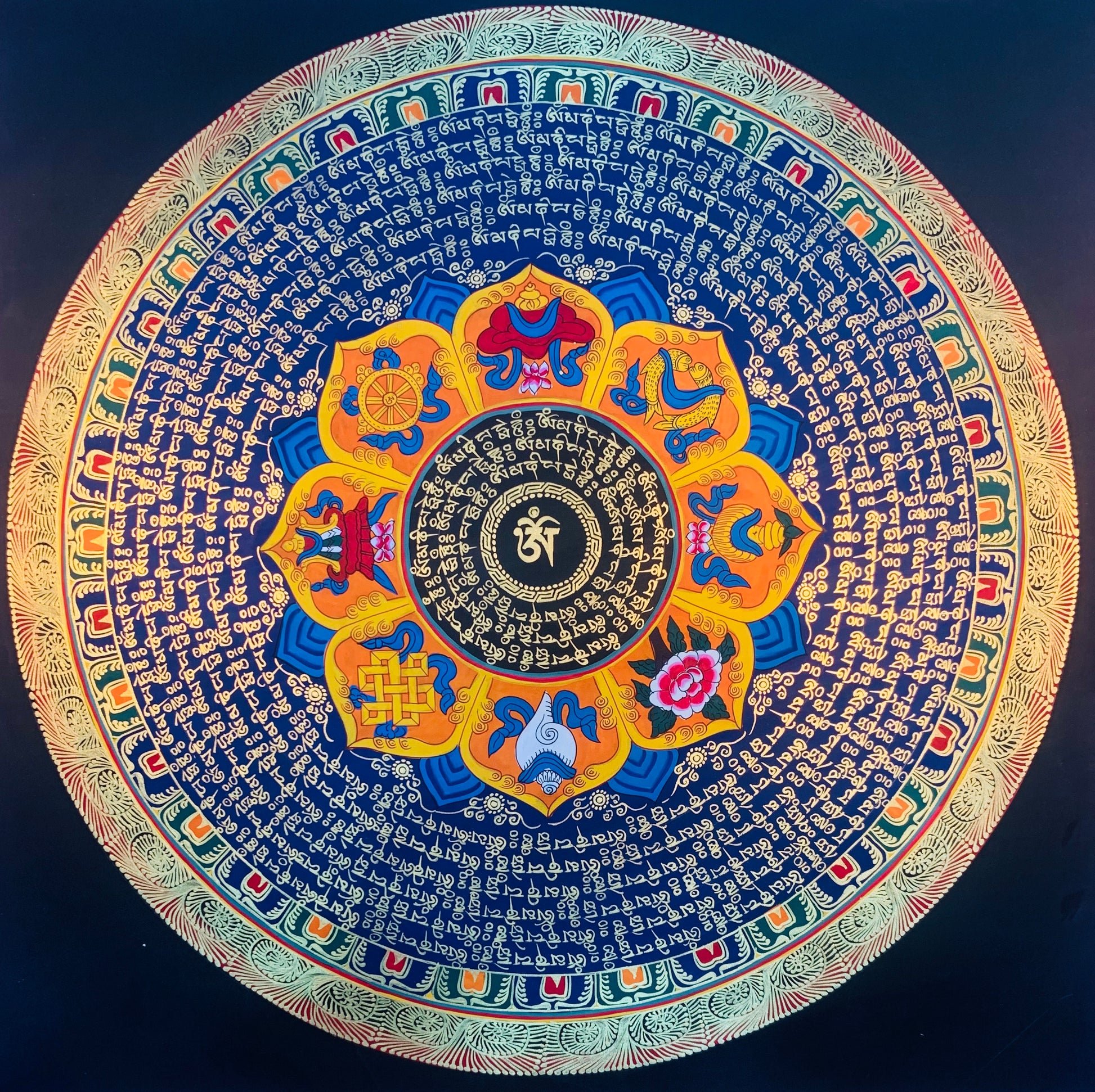 Mantra Mandala Thangka Painting 50*50 - The Thangka