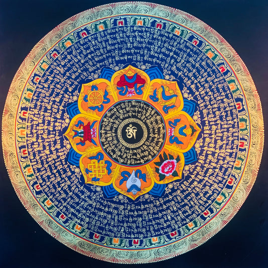 Mantra Mandala Thangka Painting 50*50 - The Thangka
