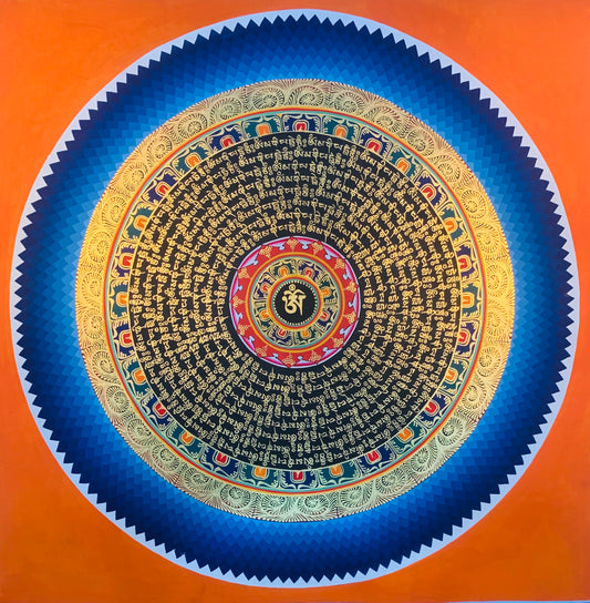 Mantra Mandala Thangka Painting 50*50 - The Thangka