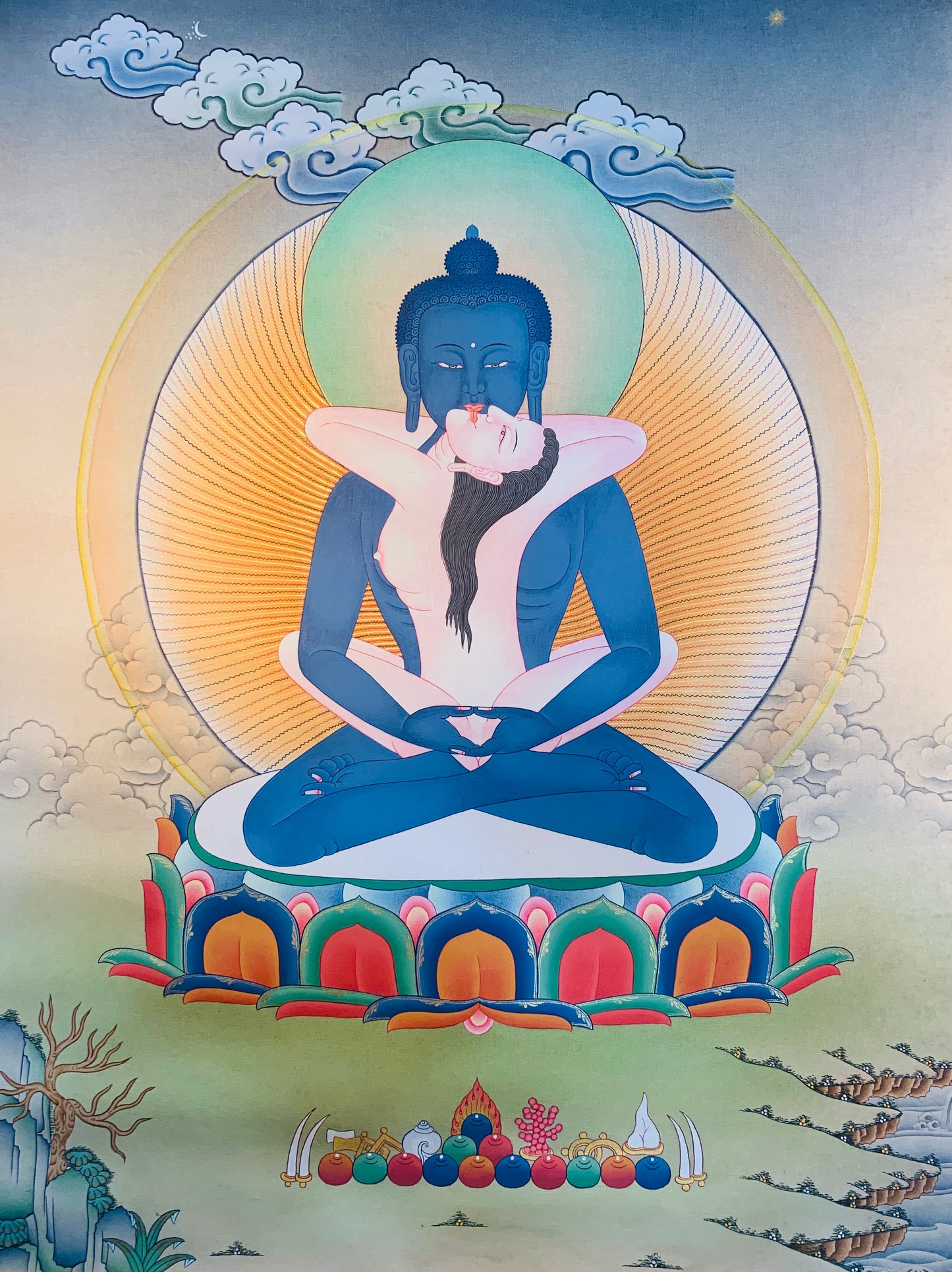 Samantabhadra Thangka 60*45 - The Thangka