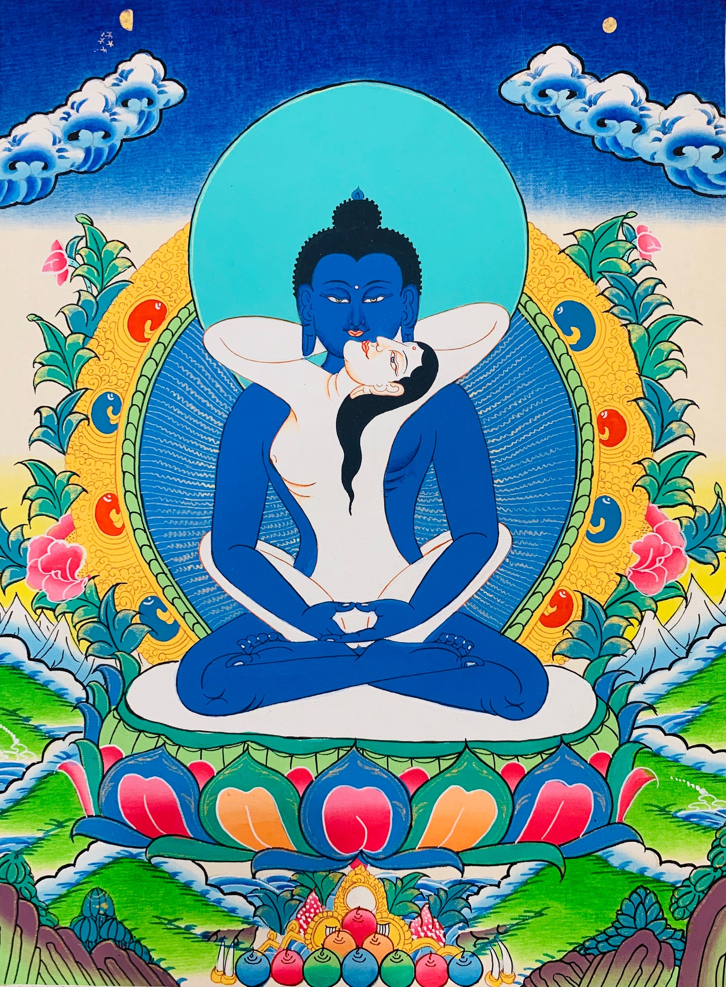 Samantabhadra Thangka Painting 40*30 - The Thangka