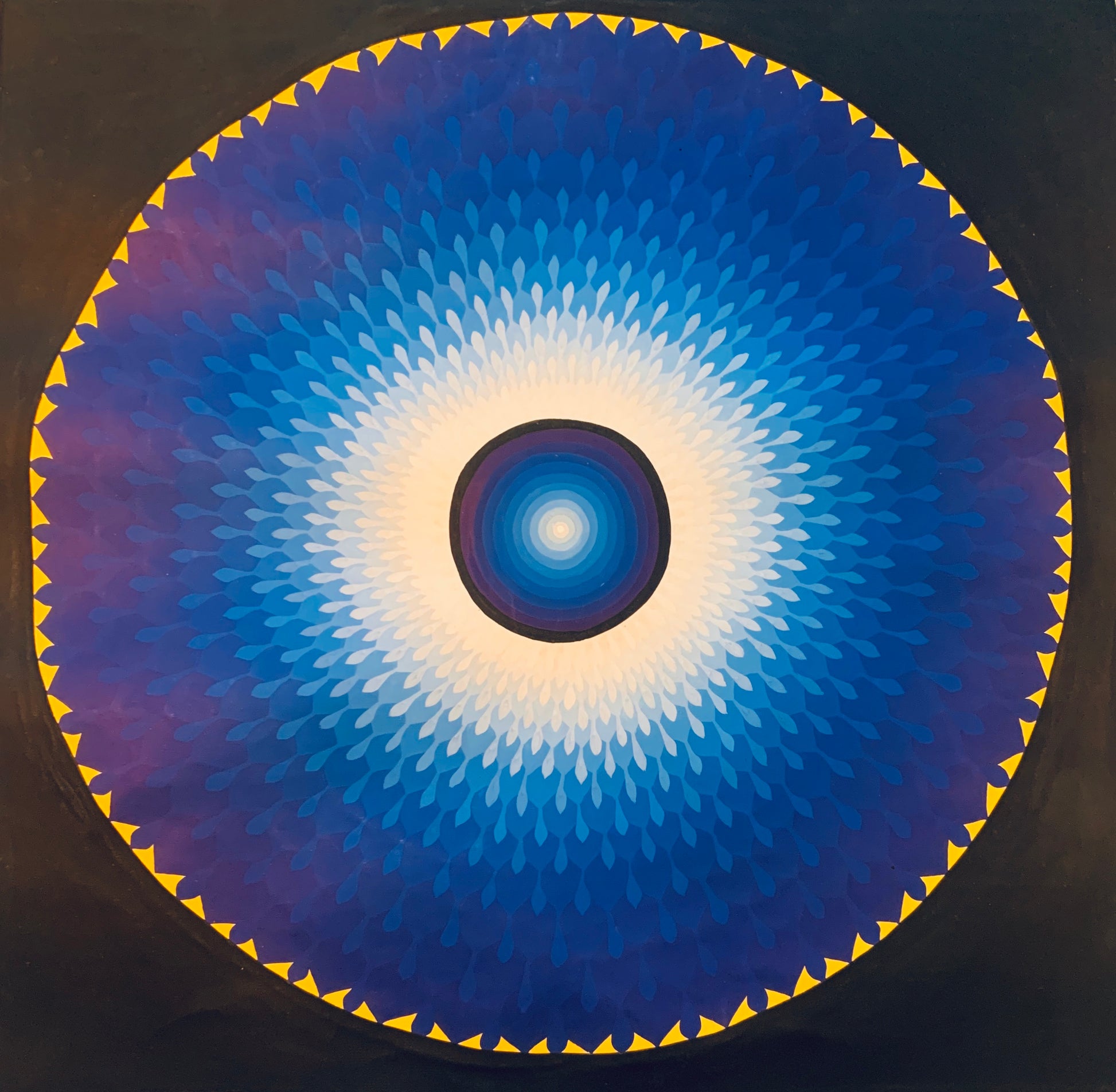 Lotus Mandala ThangkaPainting 44*44 - The Thangka