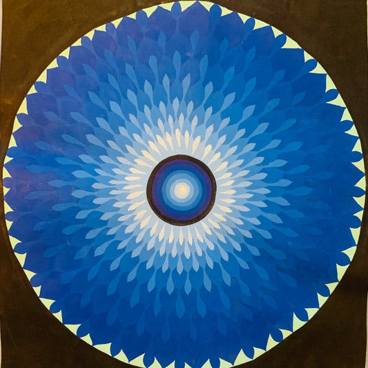 Lotus Mandala Thangka Painting 25*25 - The Thangka