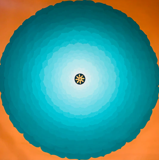 Lotus Mandala Thangka Painting 144*144 - The Thangka