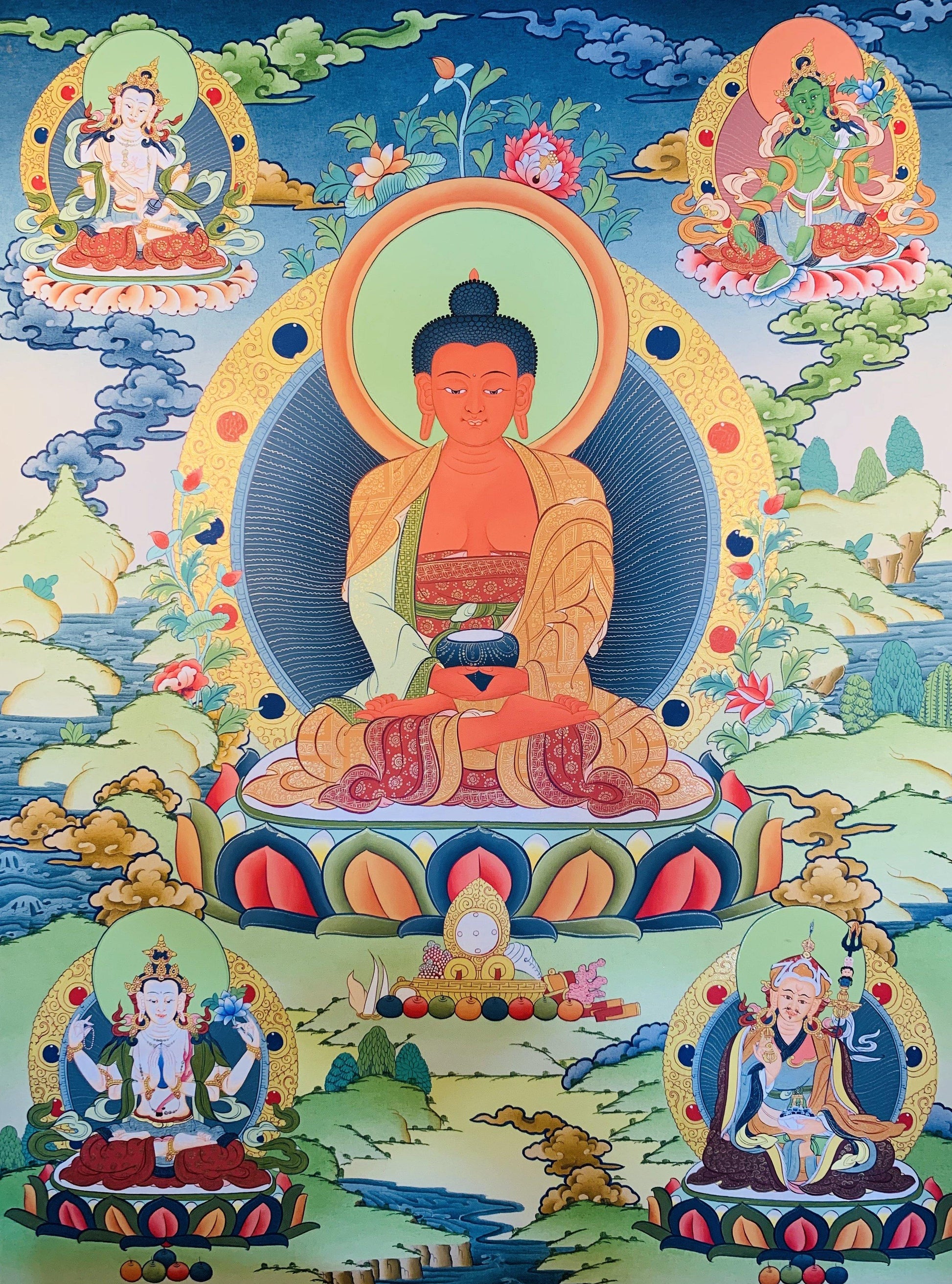 Amitabha Buddha Thangka Painting 60*45 - The Thangka