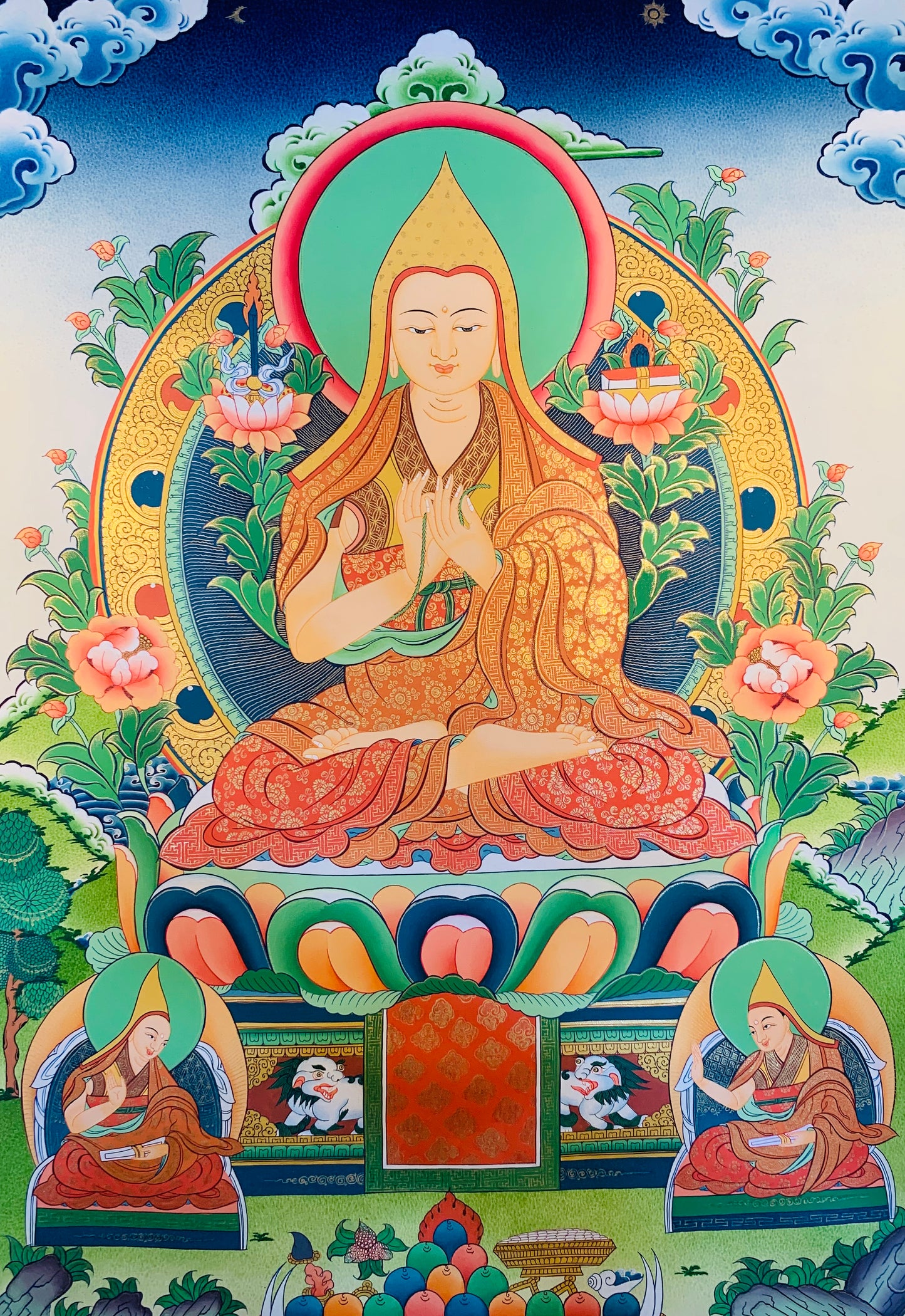 Je Tsongkapa Thangka Painting 60*45 - The Thangka