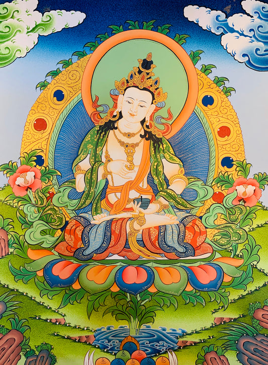 Vajrasattva Thangka Painting 50*40 - The Thangka