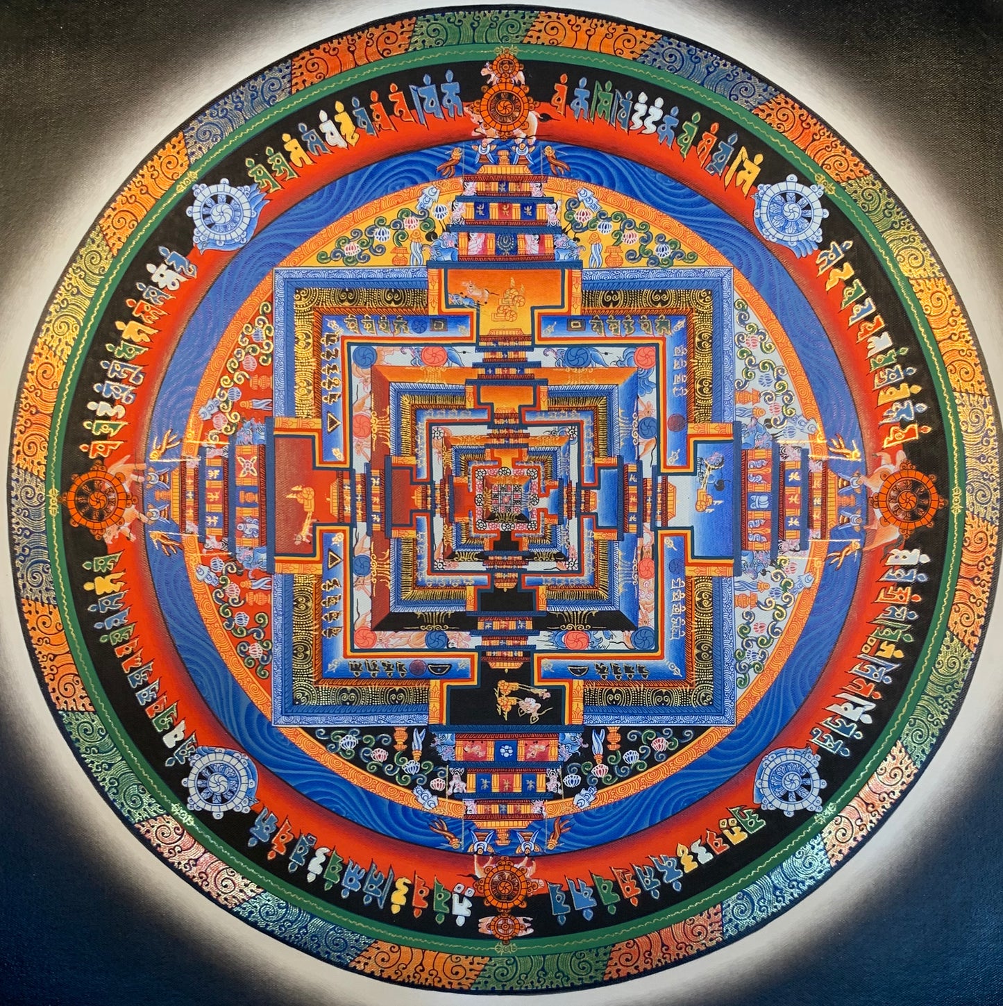 Kalachakra Mandala Thangka Painting 30*30 - The Thangka