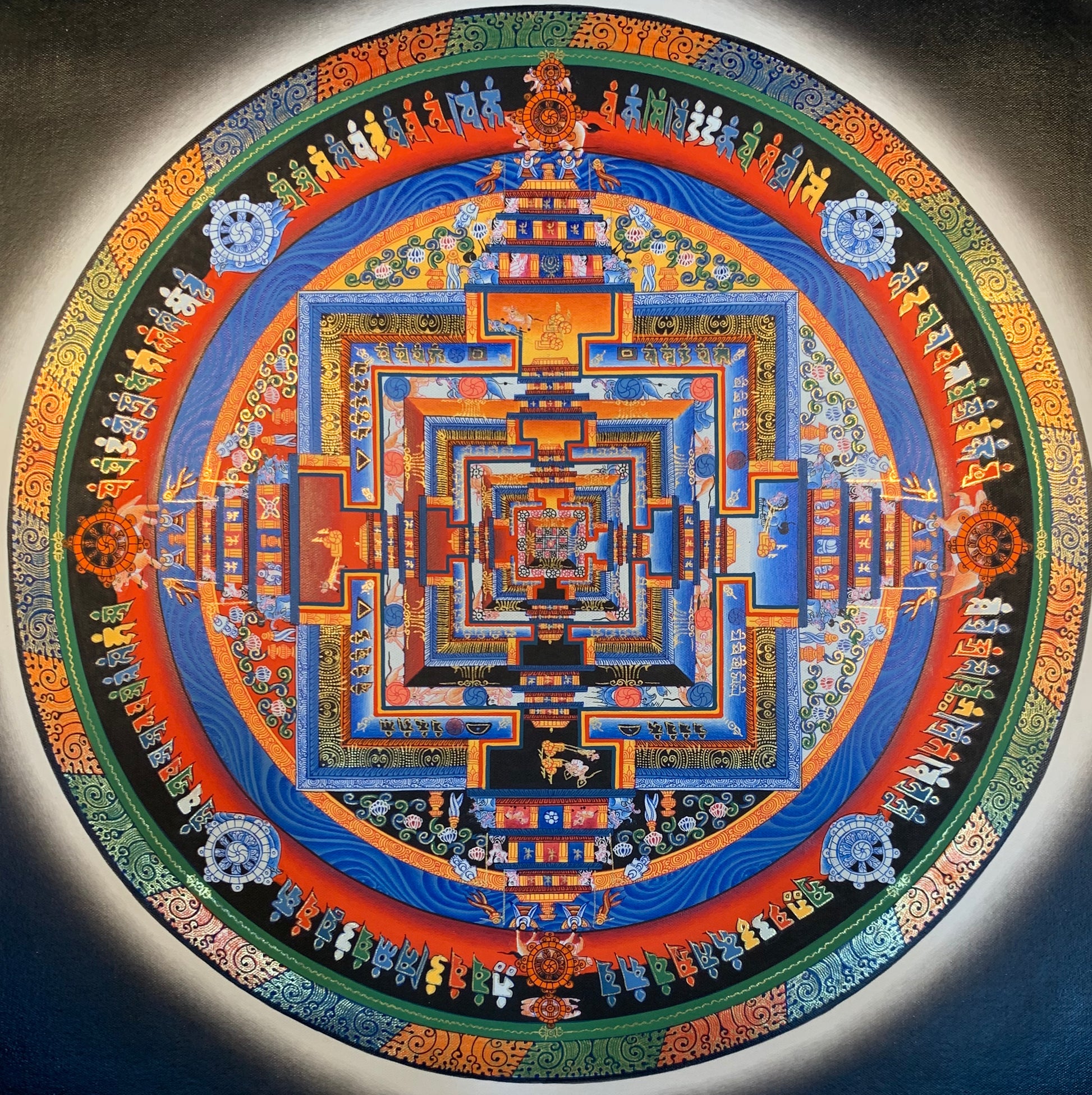 Kalachakra Mandala Thangka Painting 30*30 - The Thangka