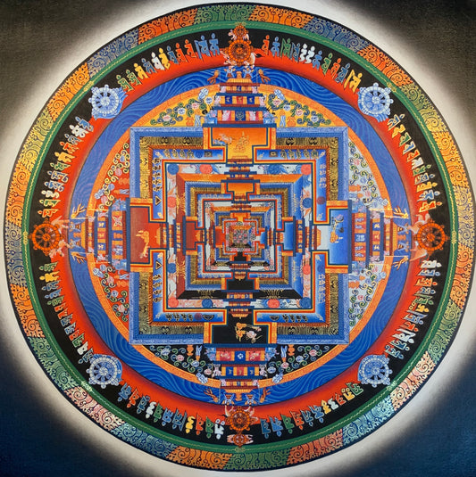 Kalachakra Mandala Thangka Painting 30*30 - The Thangka