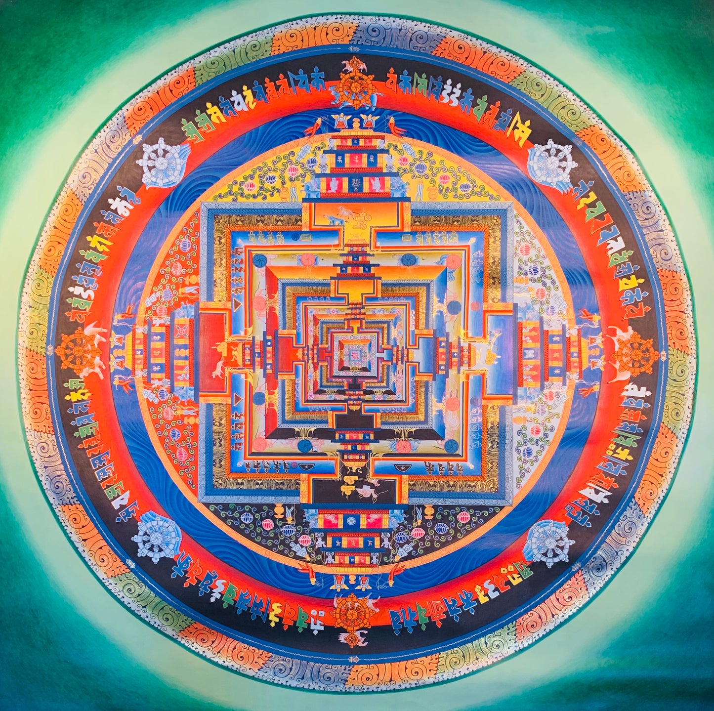 Kalachakra Mandala Thangka Painting 60*60 - The Thangka