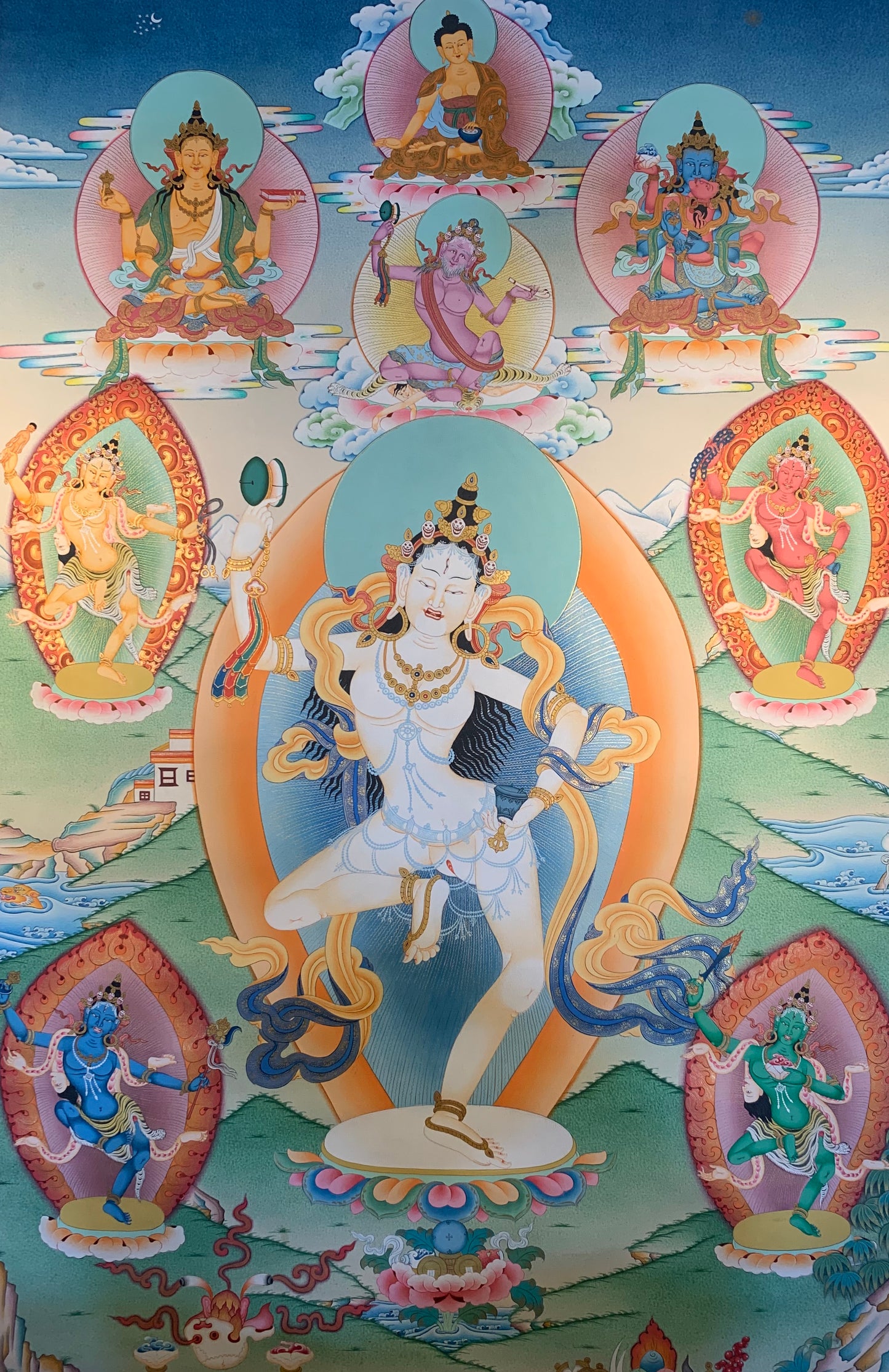 Machik Labdron Thangka Painting 75*50 - The Thangka