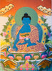 Medicine Buddha Thangka Painting 38*28 - The Thangka