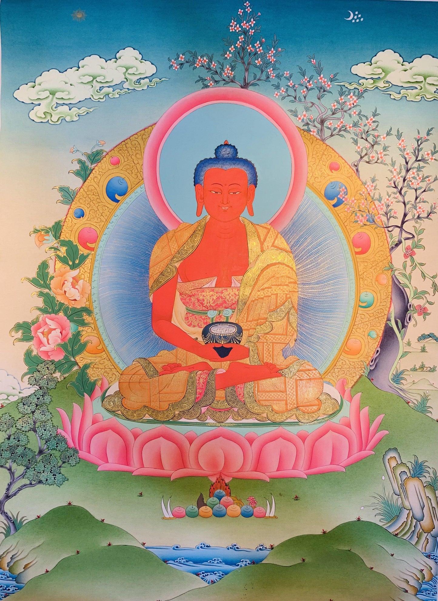 Amitabha Buddha Thangka Painting 60*45 - The Thangka