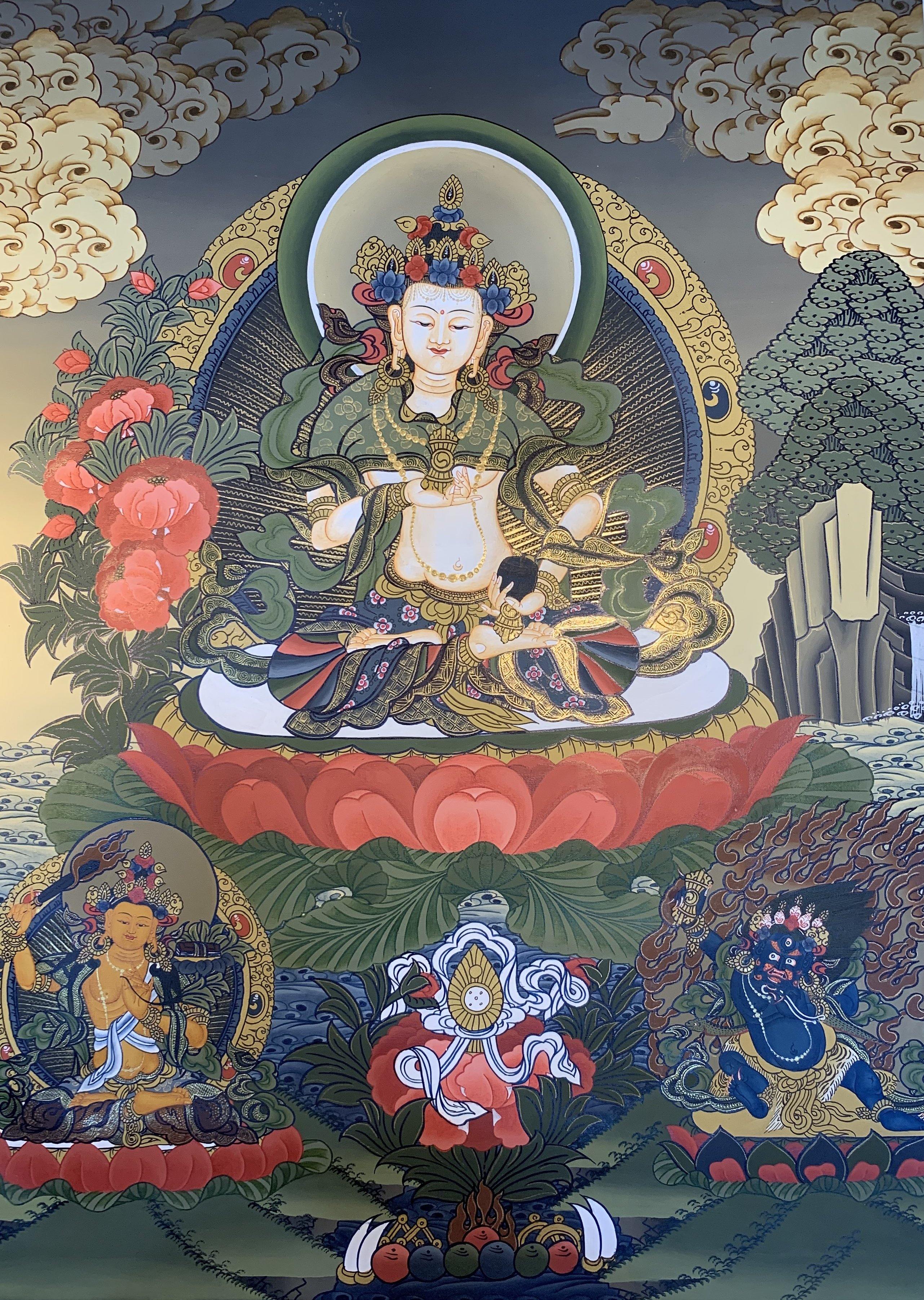 Vajrasattva Thangka Painting 60*45 - The Thangka