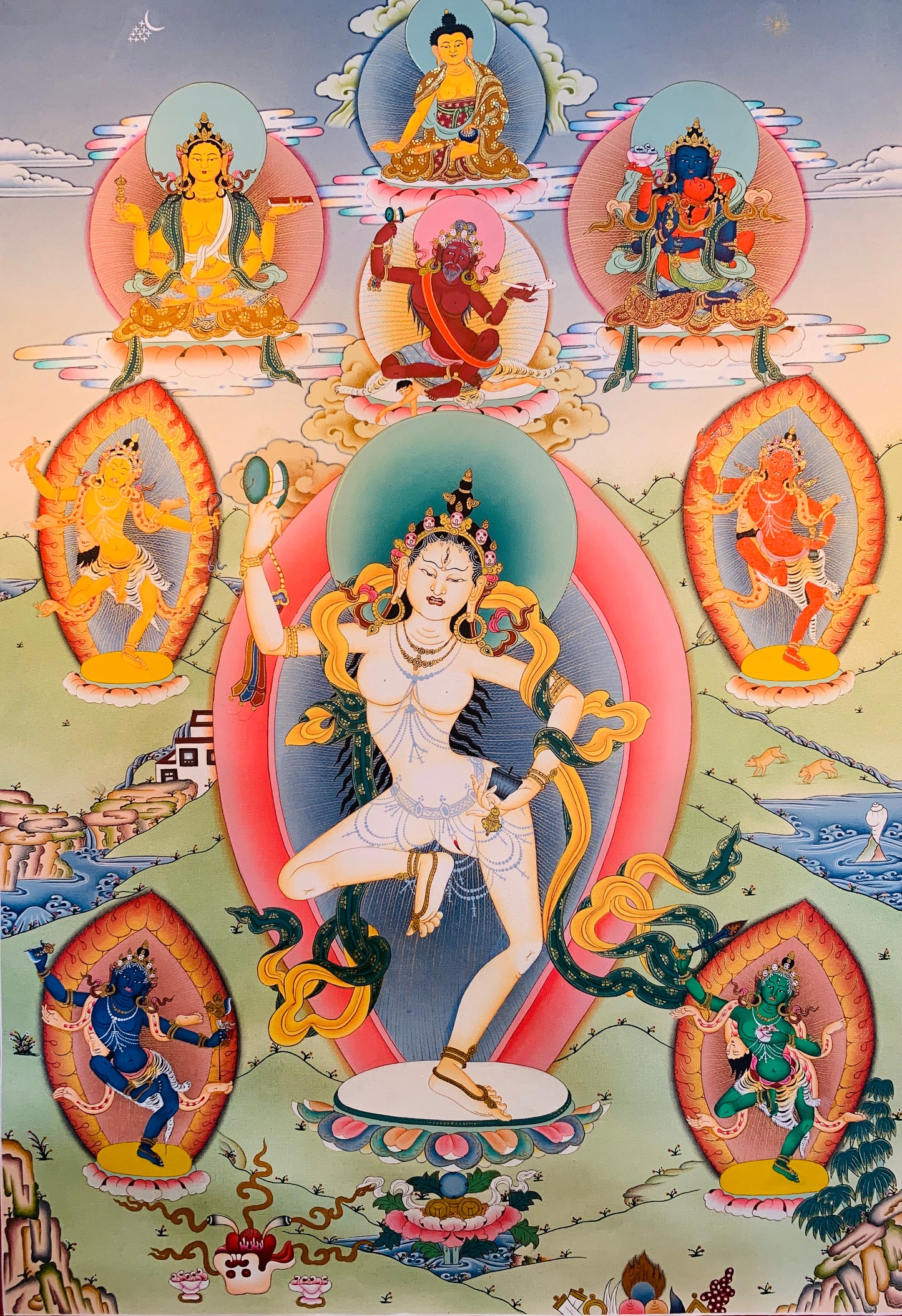 Machik Labdron Thangka Painting 60*42