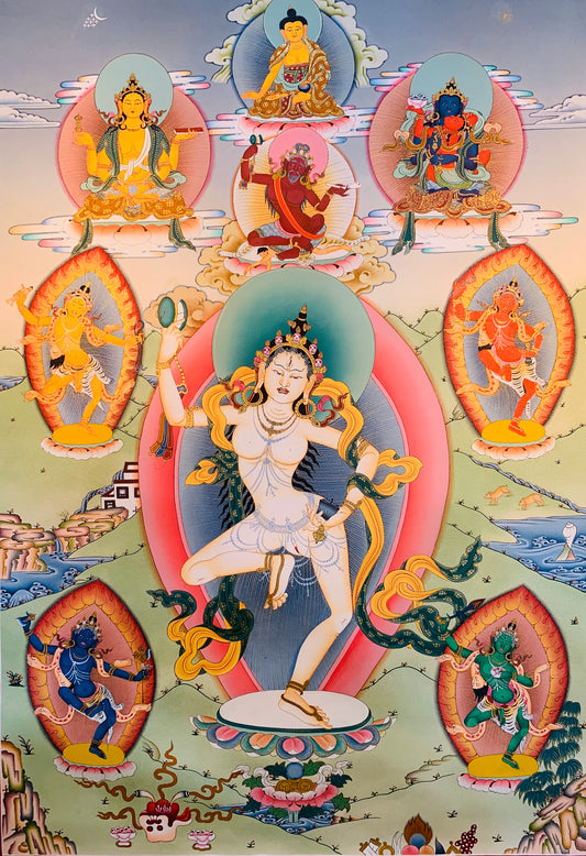 Machik Labdron Thangka Painting 60*42