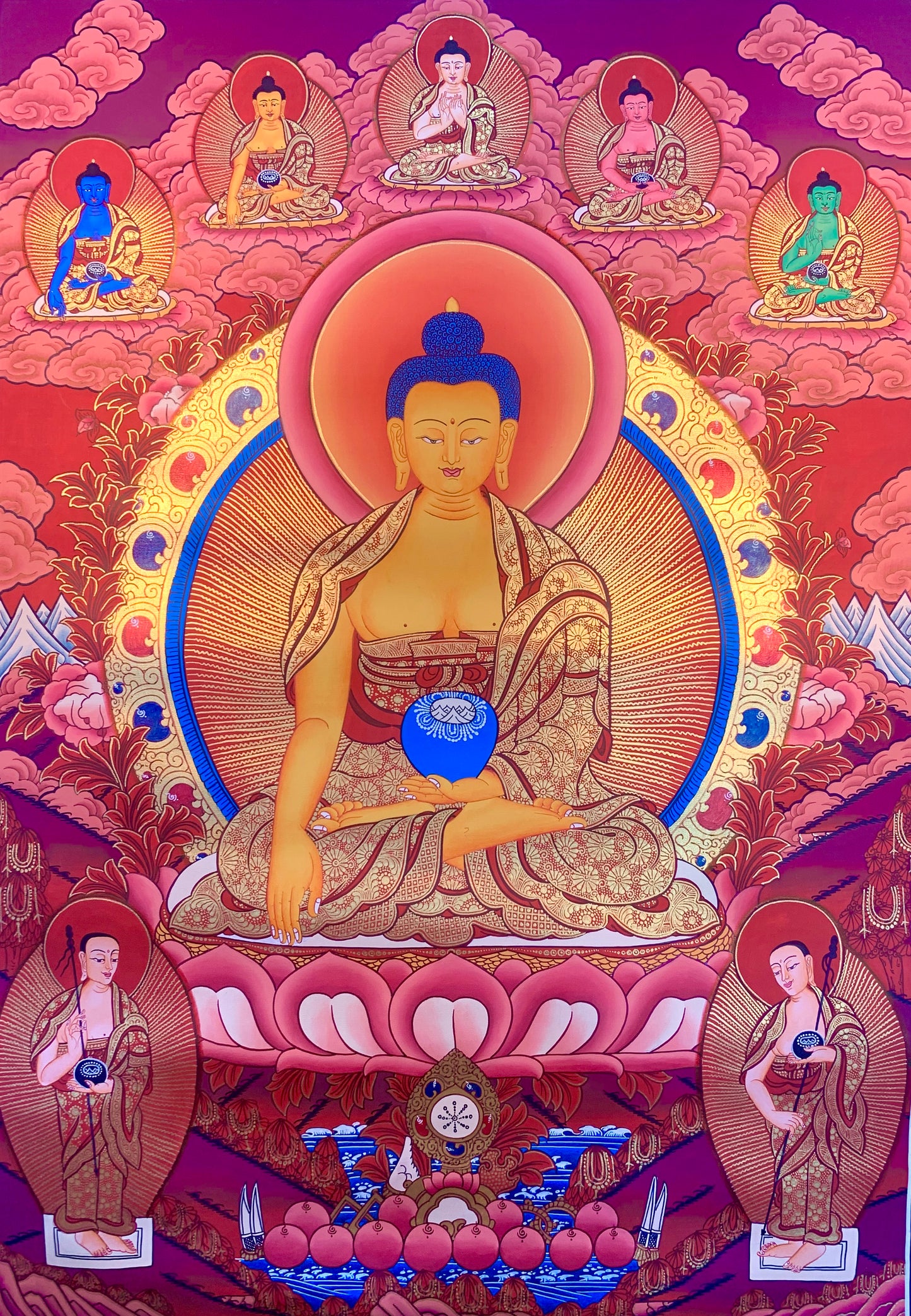 Shakyamuni Buddha Thangka Painting 60*42