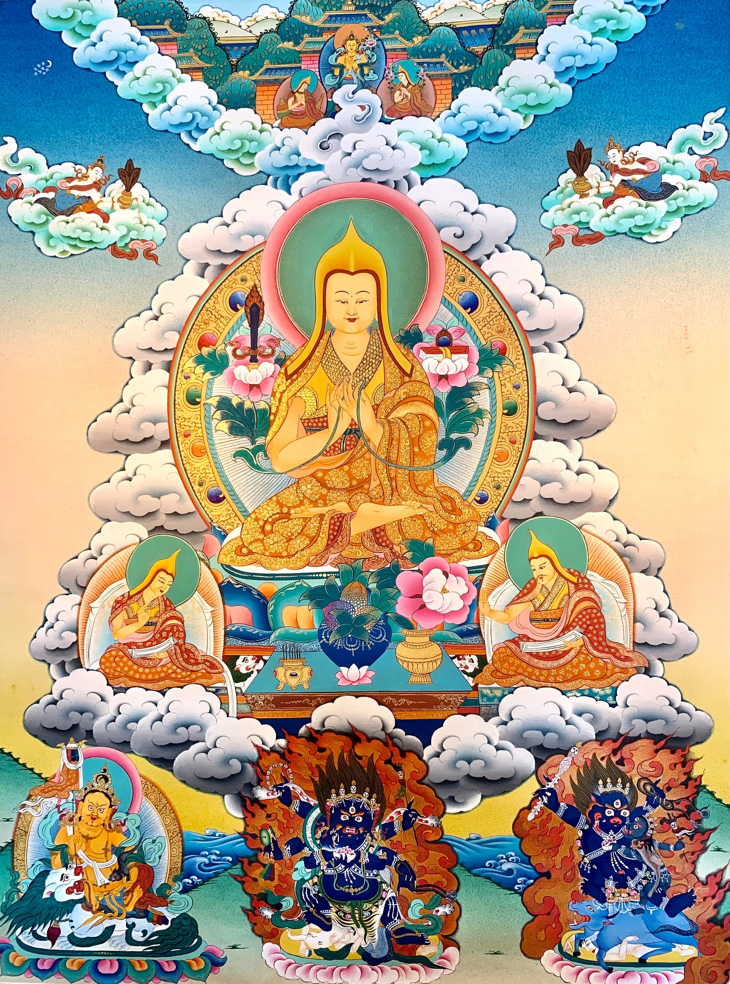 Je Tsongkapa Thangka Painting 70*50