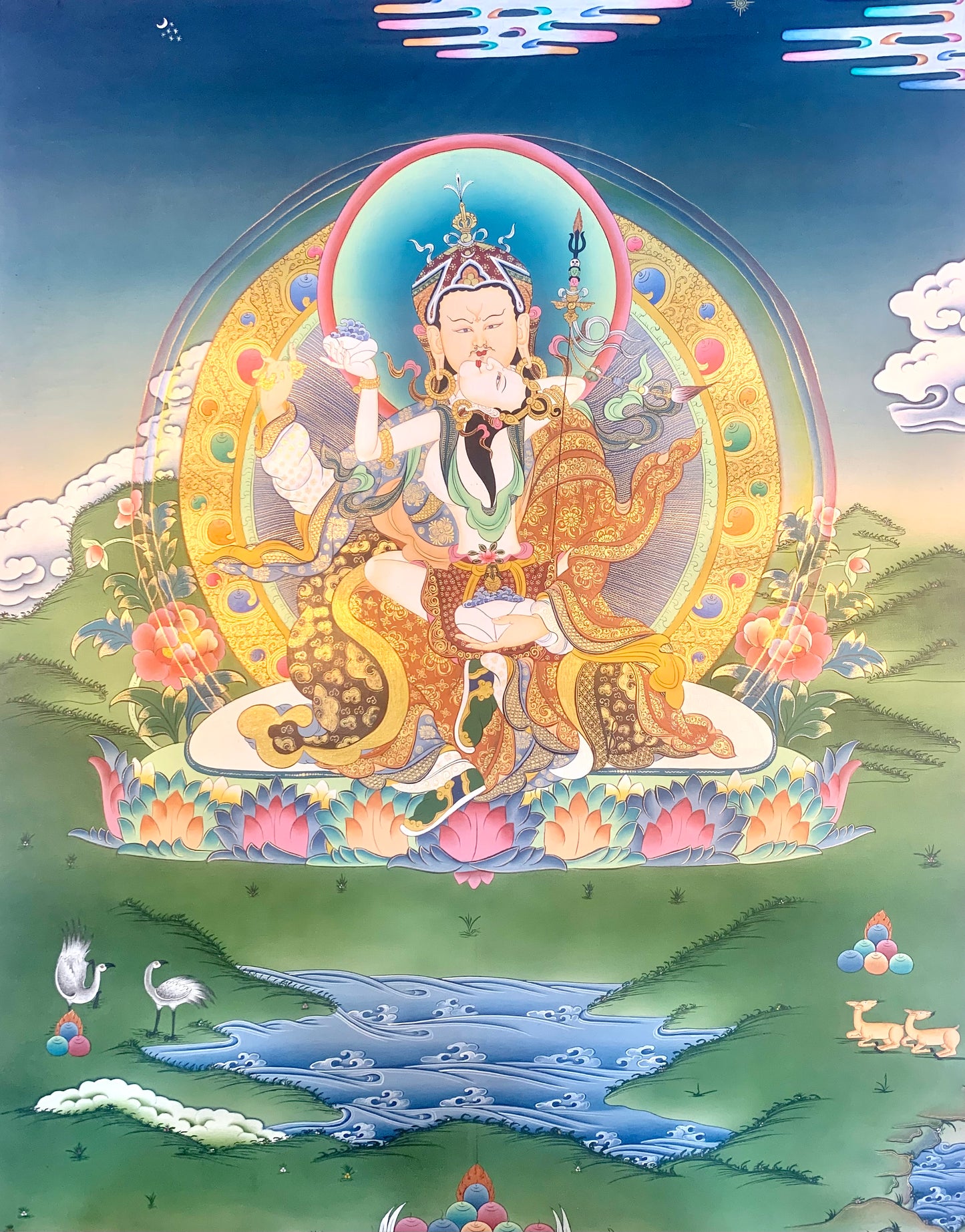 Guru Rinpoche Thangka Painting 60*46