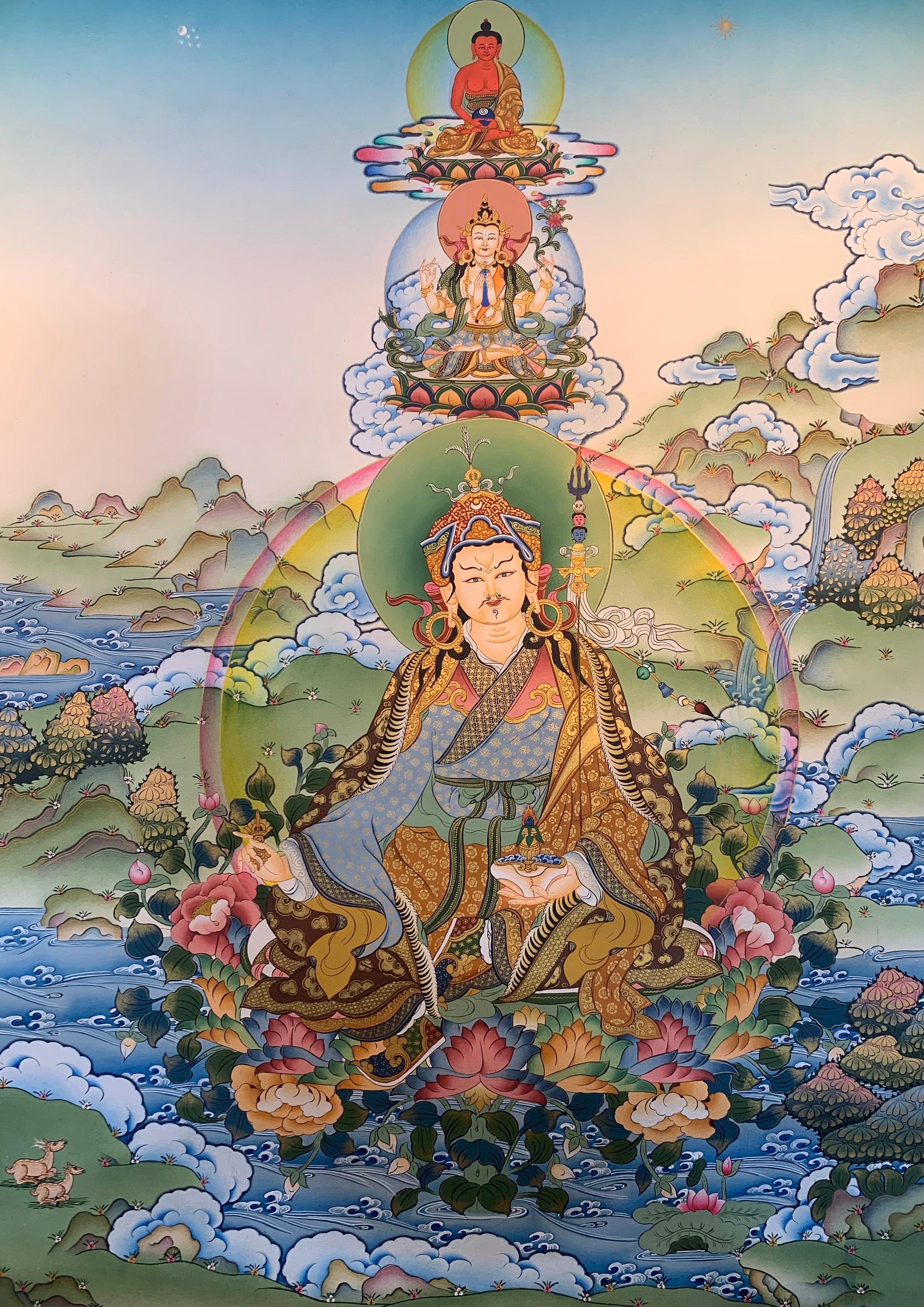 Guru Rinpoche Thangka Painting 54*35