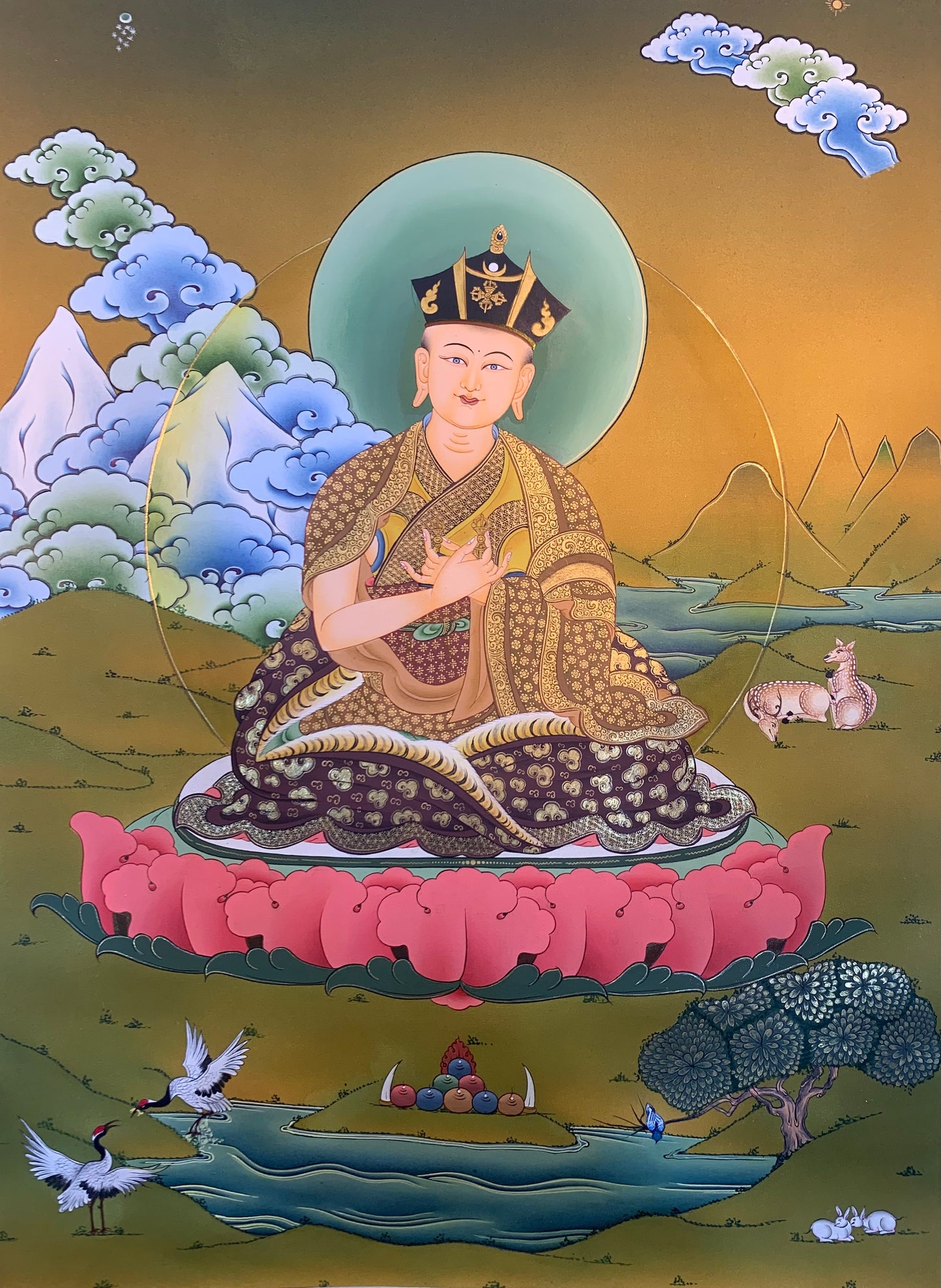 8th Karmapa Mikyo Dorje Thangka Painting 50*42