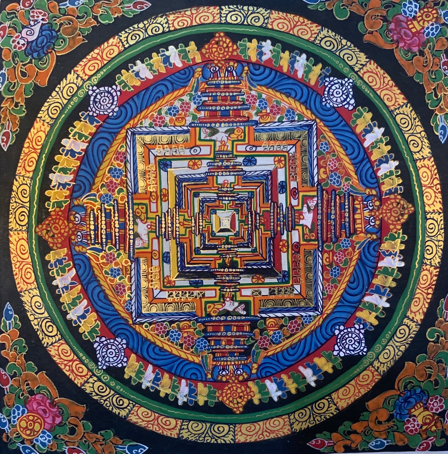 Kalachakra Mandala Thangka Painting 30*30