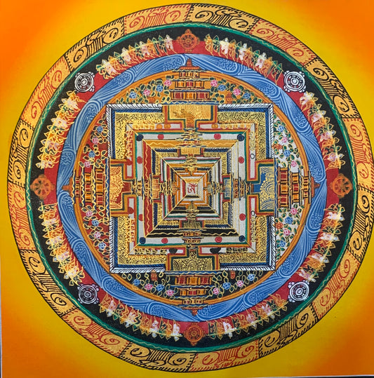 Kalachakra Mandala Thangka Painting 30*30