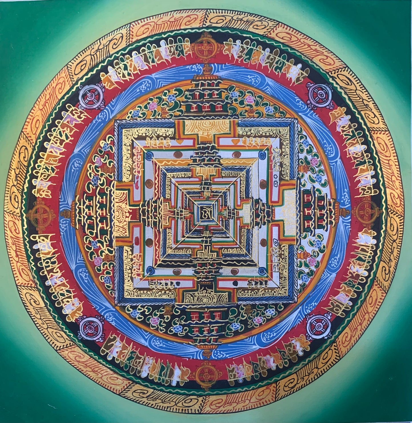 Kalachakra Mandala Thangka Painting 30*30