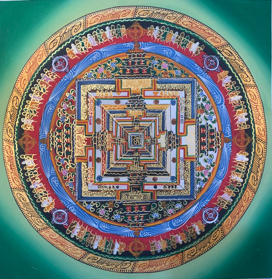 Kalachakra Mandala Thangka Painting 30*30