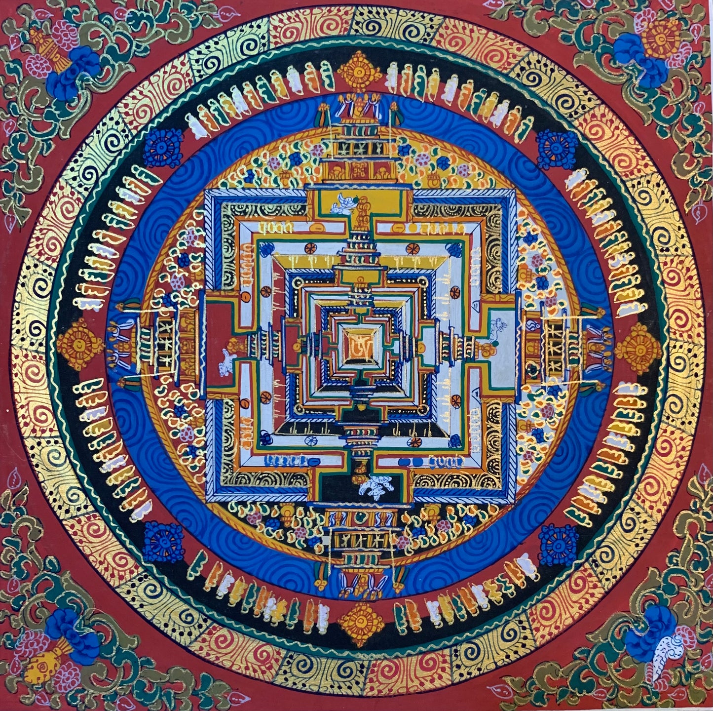 Kalachakra Mandala Thangka Painting 30*30