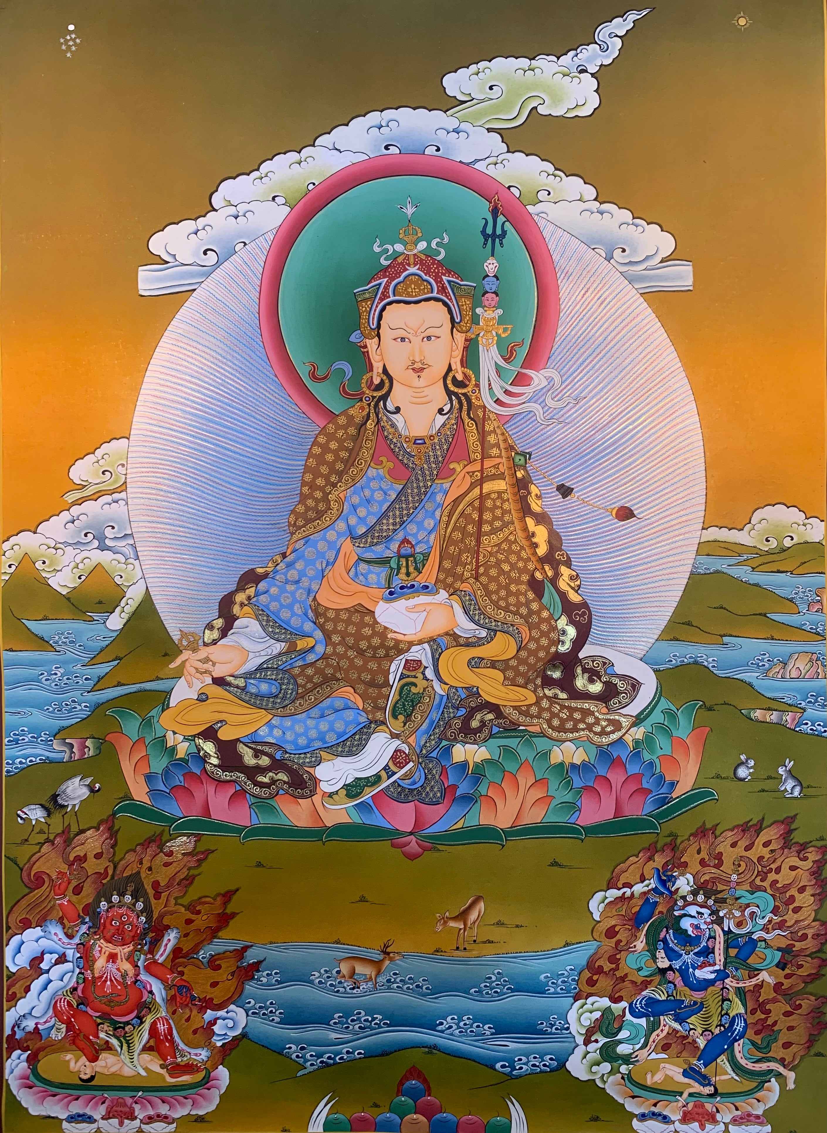 Guru Rinpoche Thangka Painting 56*42