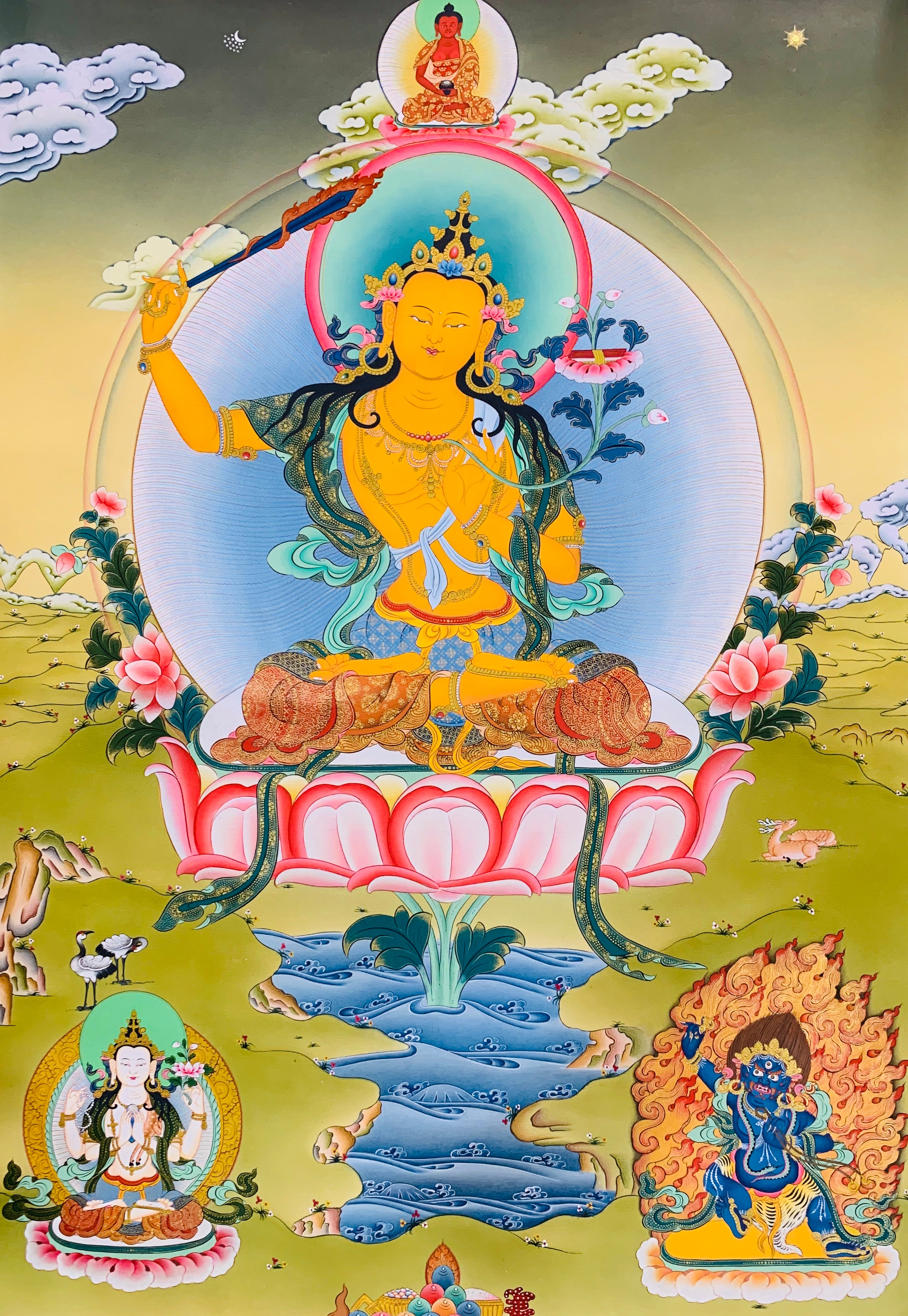 Manjushri Thangka Painting 70*50