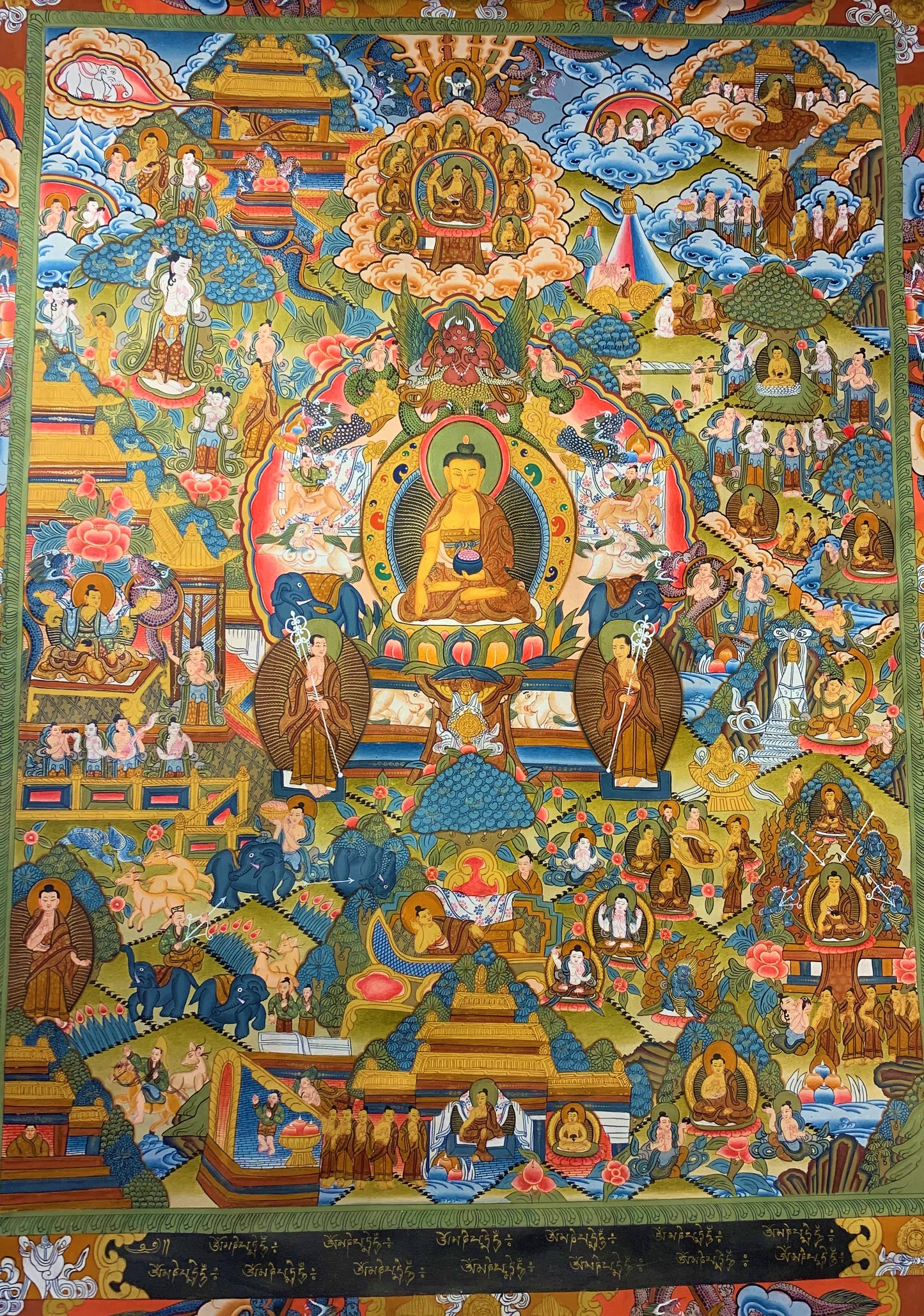 Life of Buddha Thangka Painting 70*50 - The Thangka