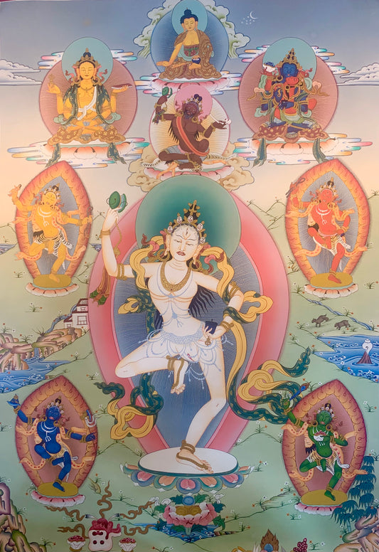 Machik Labdron Thangka Painting 60*42