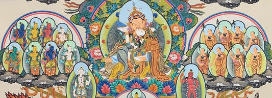 Nyingma Lineage Tree Thangka Explanation With Names