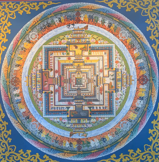 Kalachakra Mandala Thangka: The Sacred Wheel of Time in Tibetan Buddhism