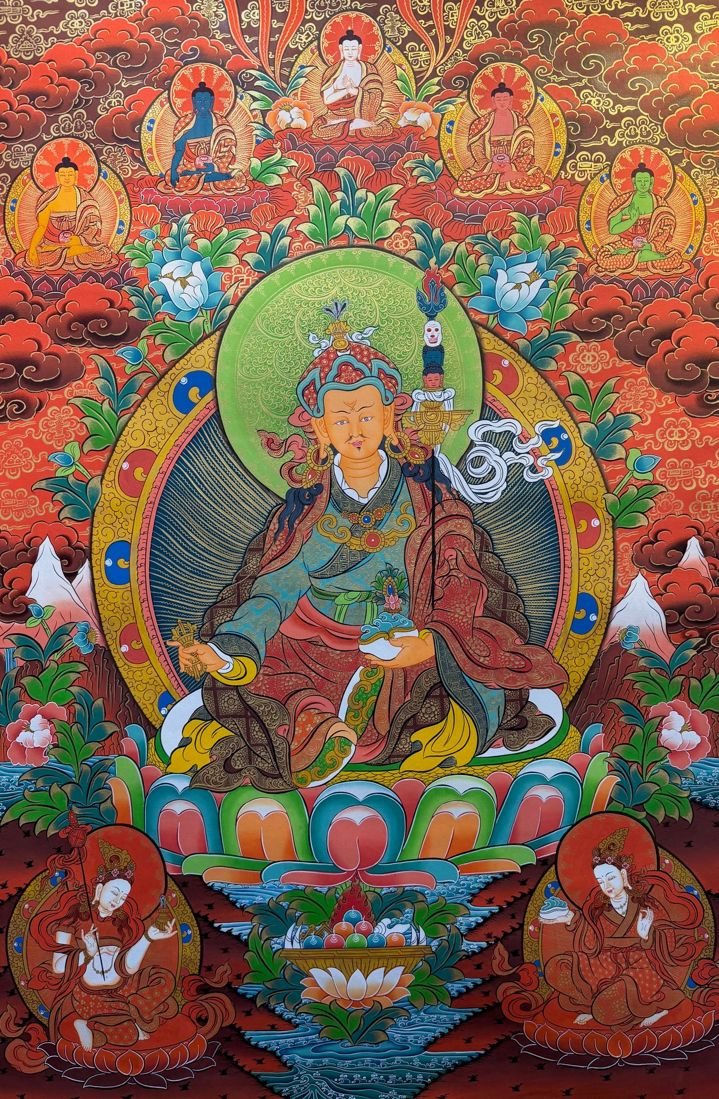 Guru Rinpoche Thangka Painting 96*66
