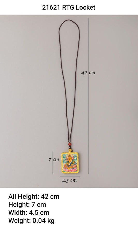 Zambala Thangka Locket Necklace