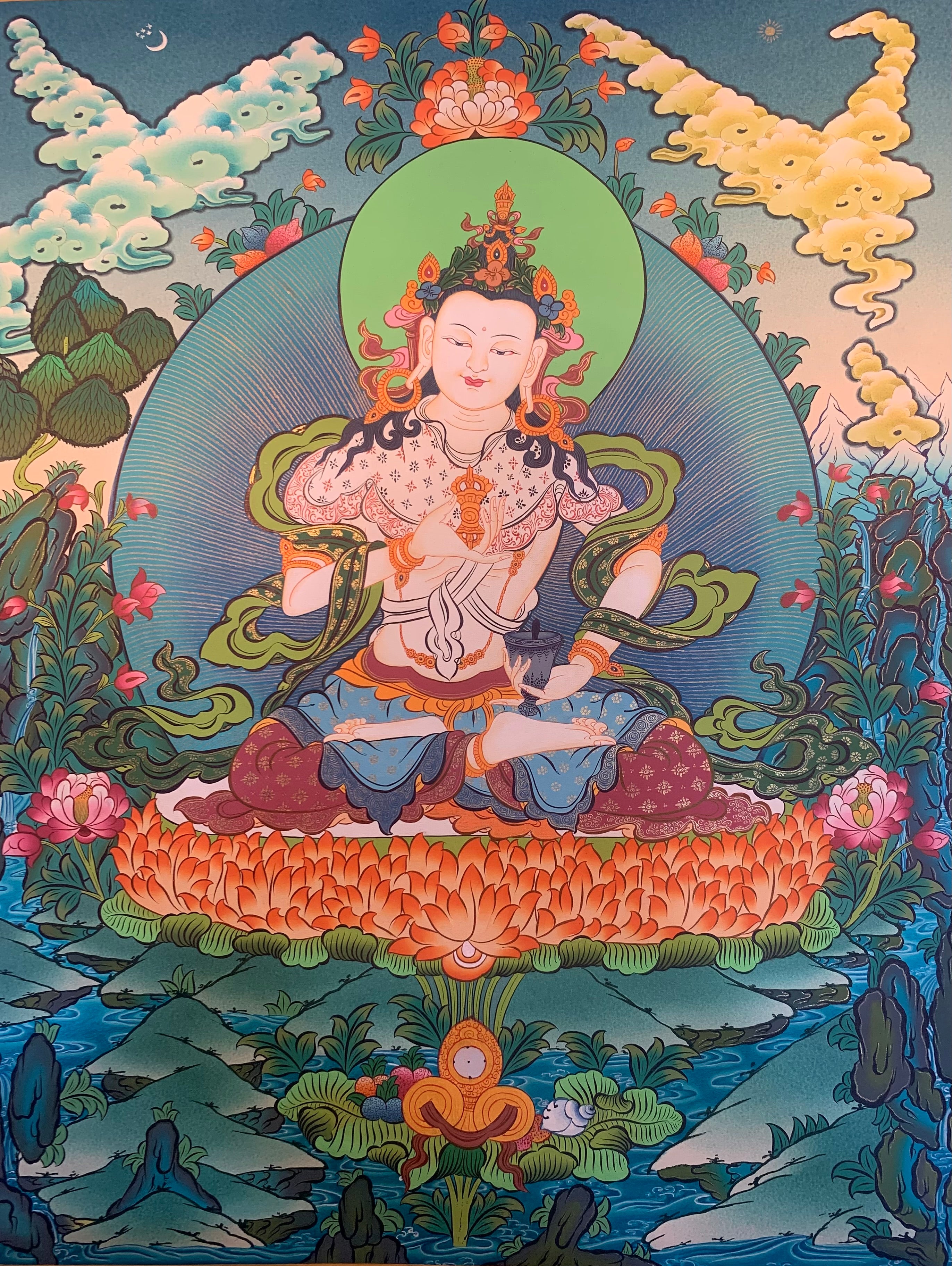 Vajrasattva Thangka Painting 60*45