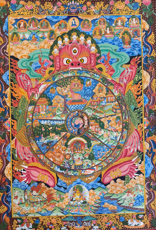 The Wheel of Life Thangka Painting 120*100