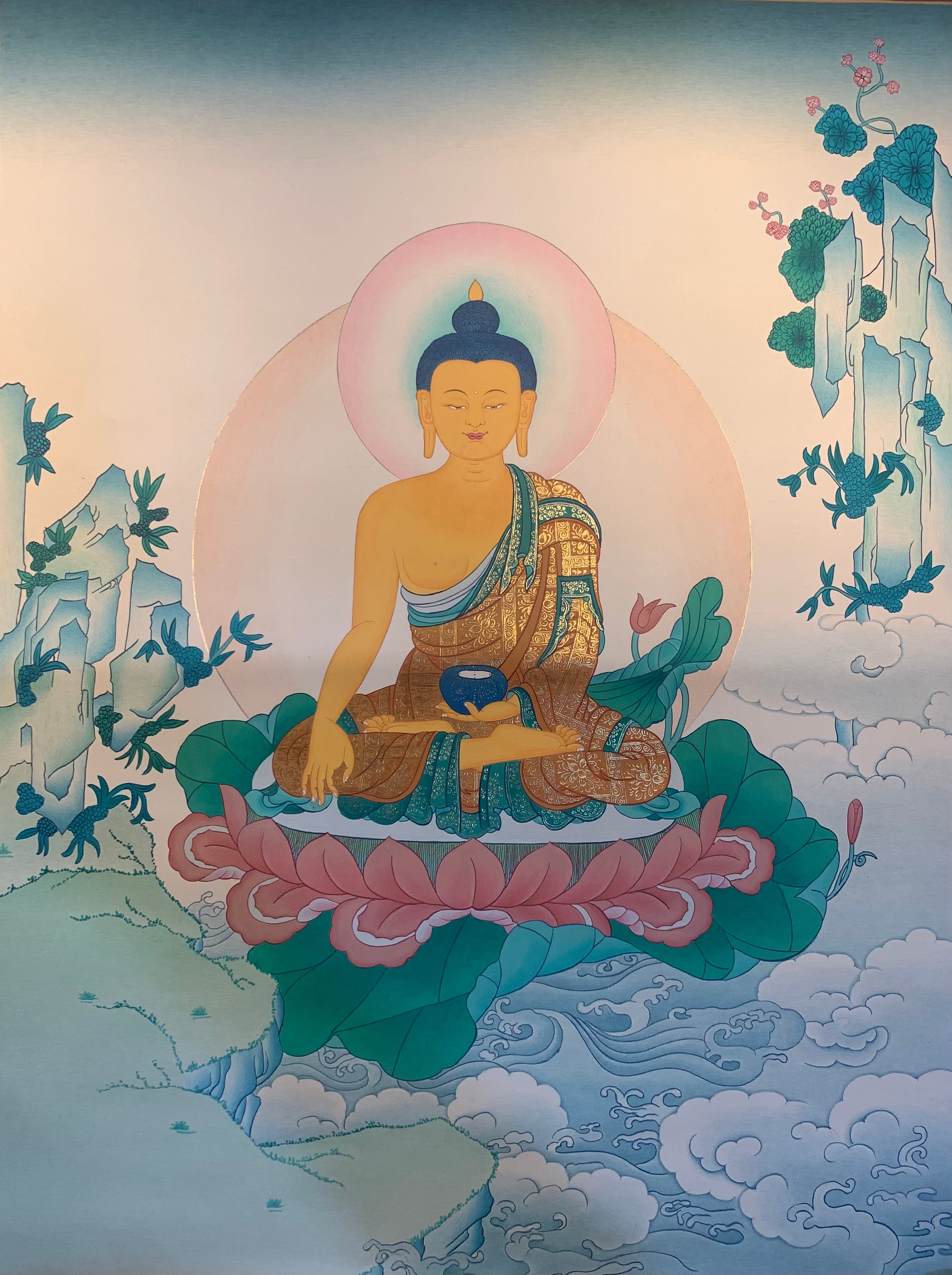 Shakyamuni Buddha Thangka Painting 60*45